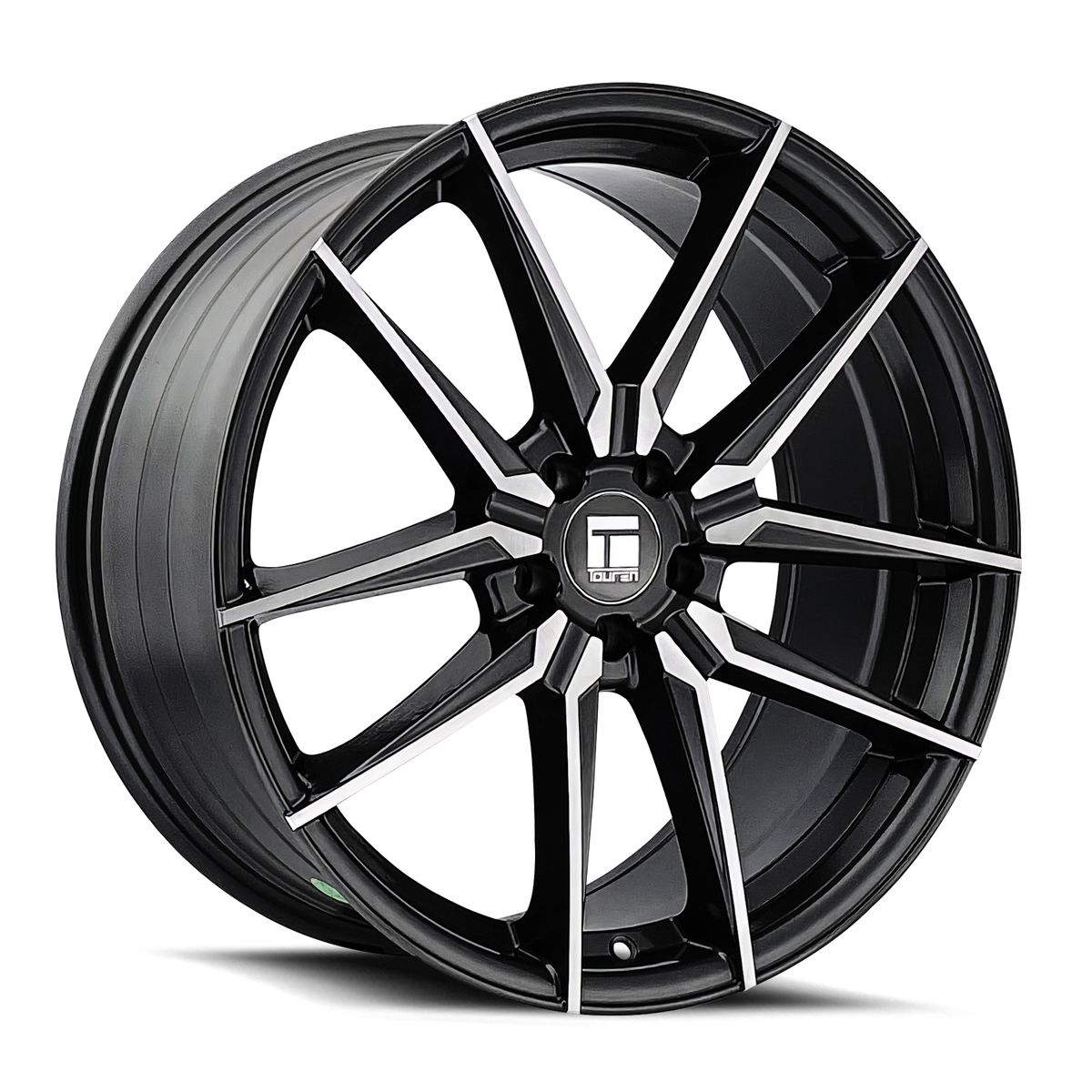 18x8 Touren TR94 Brushed W/ Dark Graphite Window Wheel 5x4.5 (35mm)