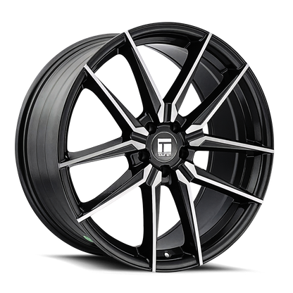 18x8 Touren 3294 TR94 Brushed W/ Dark Graphite Window Wheel 5x112 (35mm)