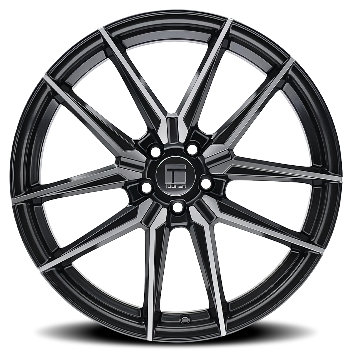 19x8.5 Touren TR94 Brushed W/ Dark Graphite Window Wheel 5x4.5 (35mm)