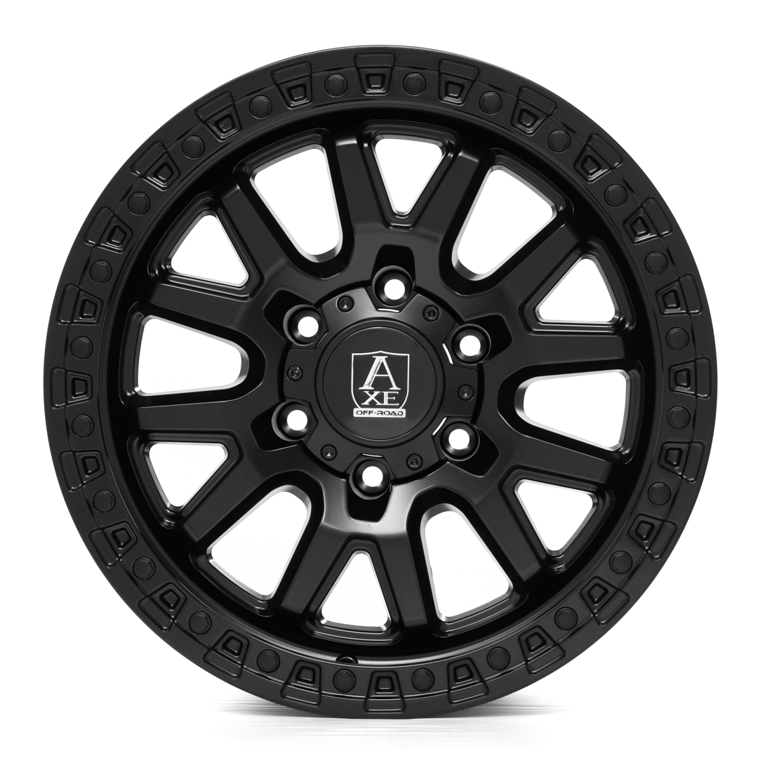 17x9 Axe Wheels Toyo Satin Black Wheel 6x5.5 (0mm)