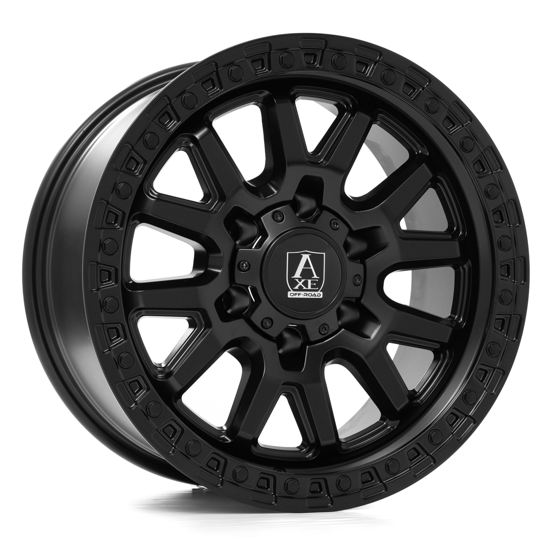 17x9 Axe Wheels Toyo Satin Black Wheel 6x5.5 (0mm)
