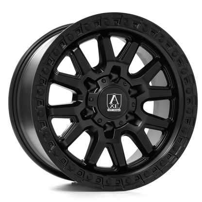 17x9 Axe Wheels Toyo Satin Black Wheel 6x5.5 (0mm)