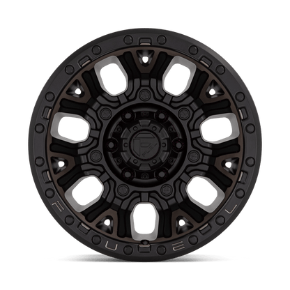 20x9 Fuel D824 Traction Matte Black Double Dark Tint Wheel 5x5.5 (1mm)