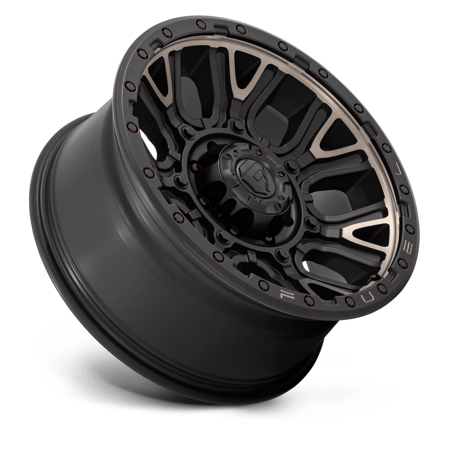 20x9 Fuel D824 Traction Matte Black Double Dark Tint Wheel 8x170 (1mm)
