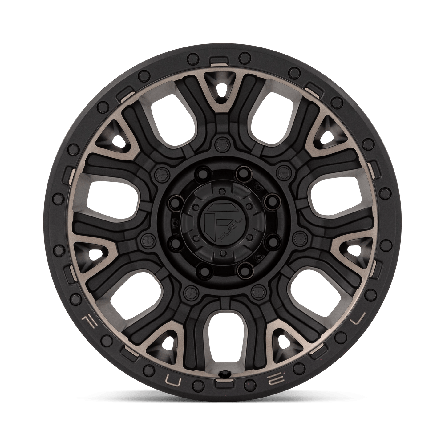 20x9 Fuel D824 Traction Matte Black Double Dark Tint Wheel 8x170 (1mm)