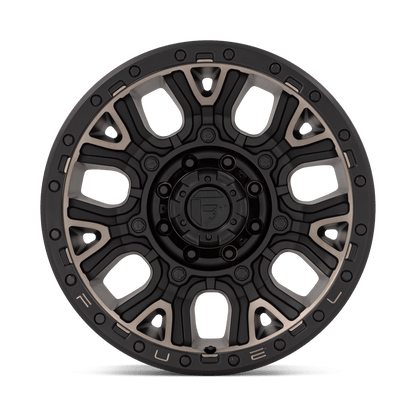 20x9 Fuel D824 Traction Matte Black Double Dark Tint Wheel 8x170 (1mm)