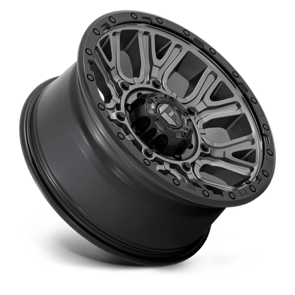 20x9 Fuel D825 Traction Matte Gunmetal W/ Black Ring Wheel 8x180 (1mm)