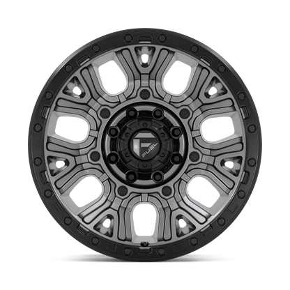 20x9 Fuel D825 Traction Matte Gunmetal W/ Black Ring Wheel 8x6.5 (1mm)