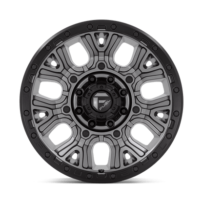 20x9 Fuel D825 Traction Matte Gunmetal W/ Black Ring Wheel 8x180 (1mm)