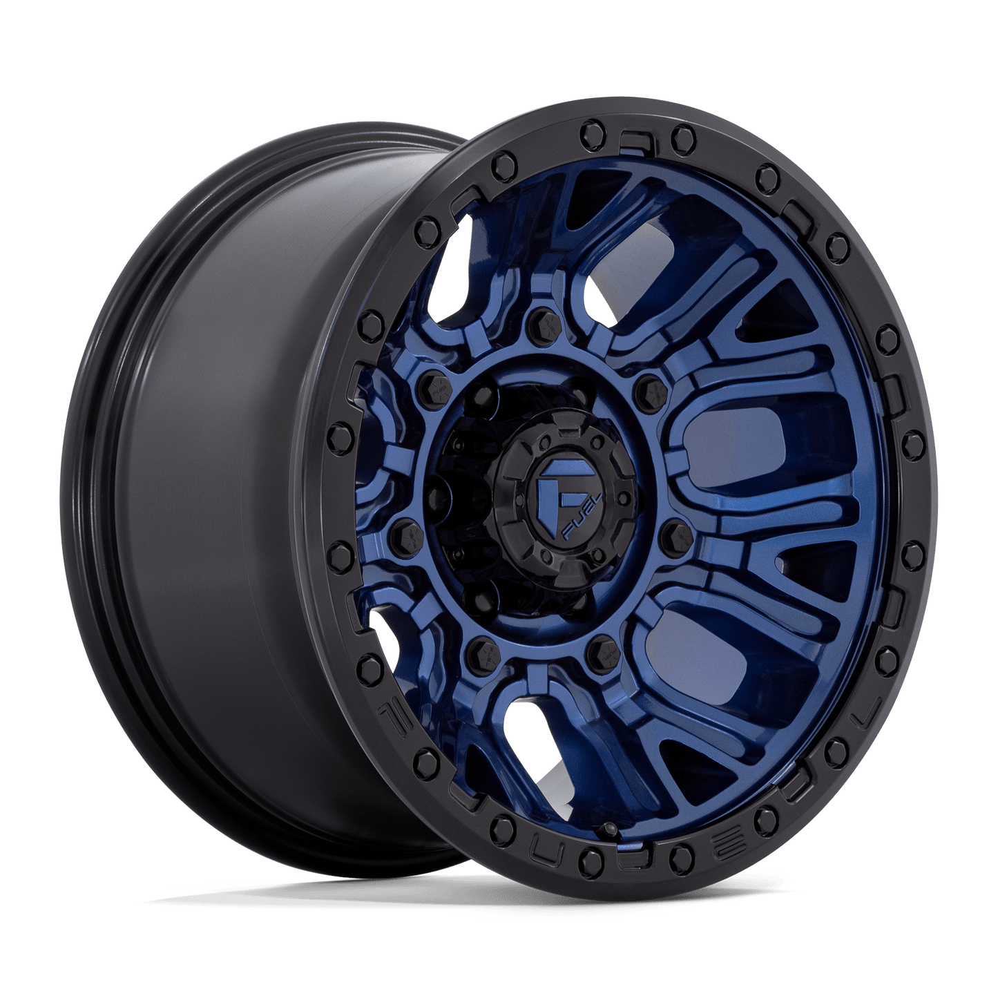 17x9 Fuel D827 Traction Dark Blue With Black Ring Wheel 5x5 (1mm)