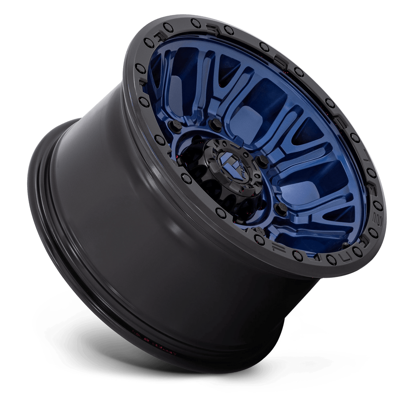 17x9 Fuel D827 Traction Dark Blue With Black Ring Wheel 6x5.5 (-12mm)