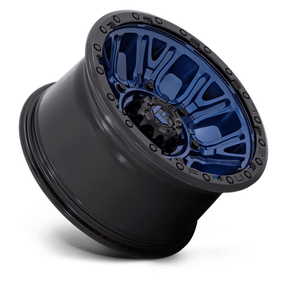 17x9 Fuel D827 Traction Dark Blue With Black Ring Wheel 6x5.5 (-12mm)