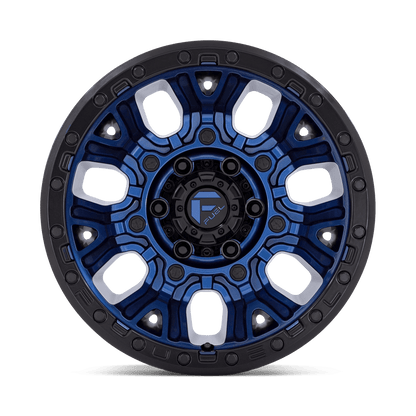 17x9 Fuel D827 Traction Dark Blue With Black Ring Wheel 6x5.5 (-12mm)