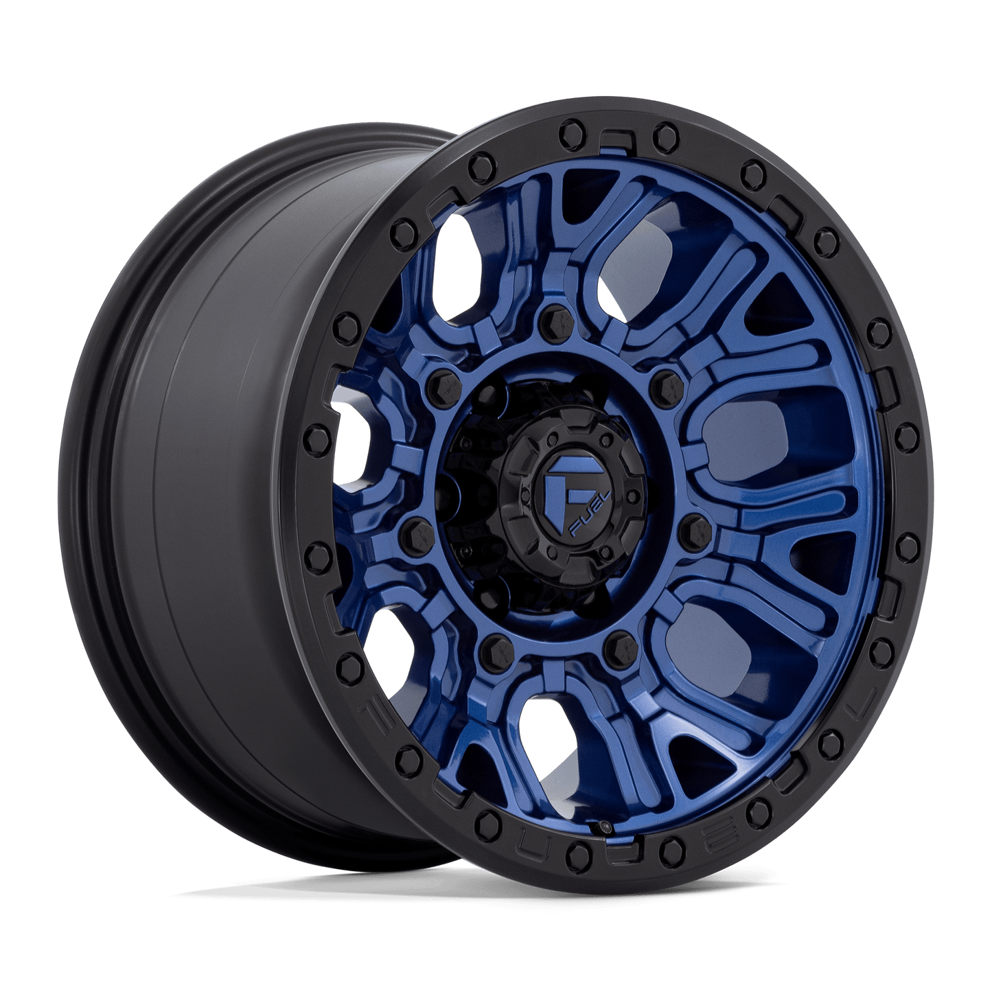 17x9 Fuel D827 Traction Dark Blue With Black Ring Wheel 6x5.5 (1mm)
