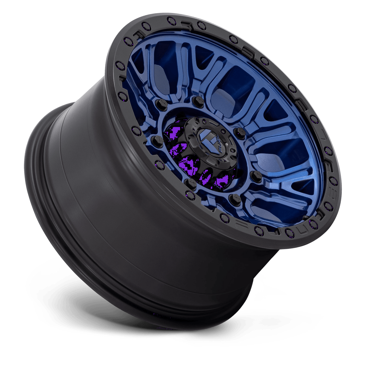 17x9 Fuel D827 Traction Dark Blue With Black Ring Wheel 6x5.5 (1mm)