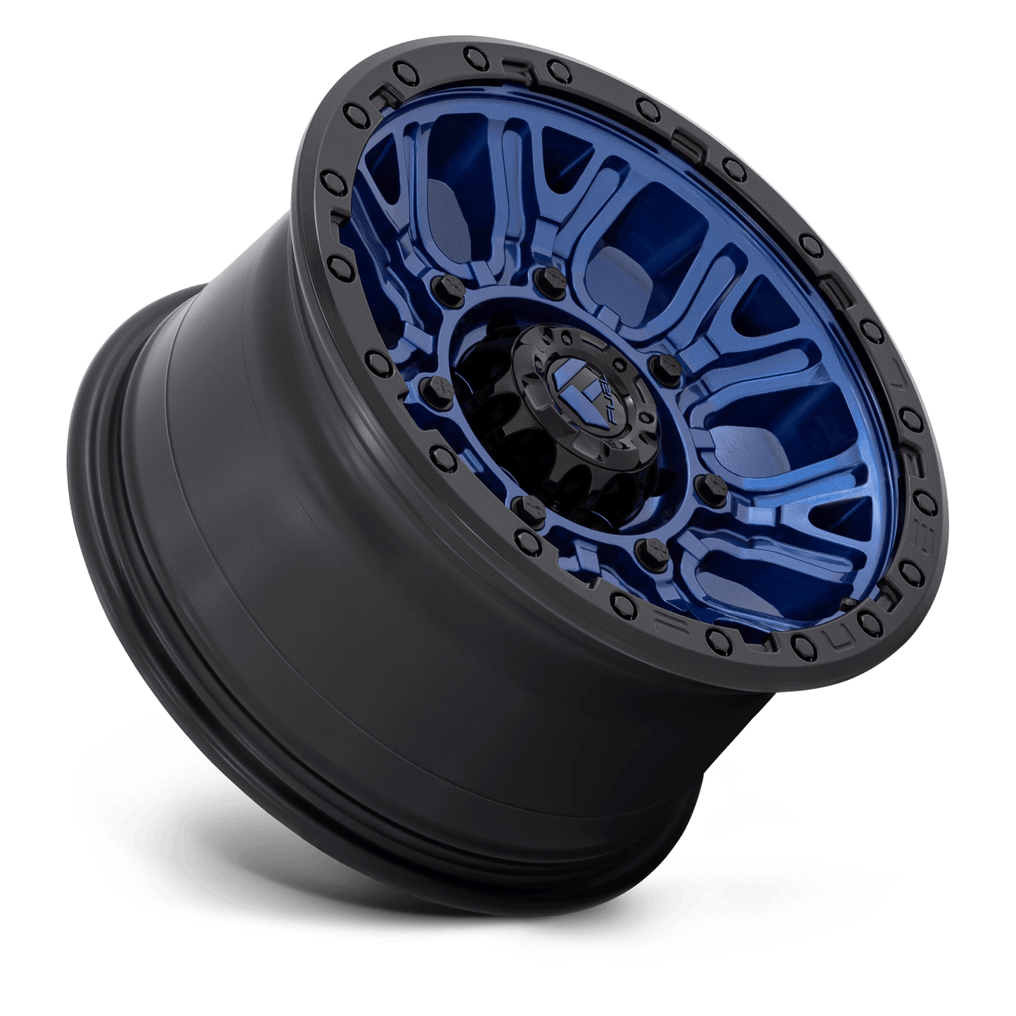 17x9 Fuel D827 Traction Dark Blue With Black Ring Wheel 6x5.5 (1mm)