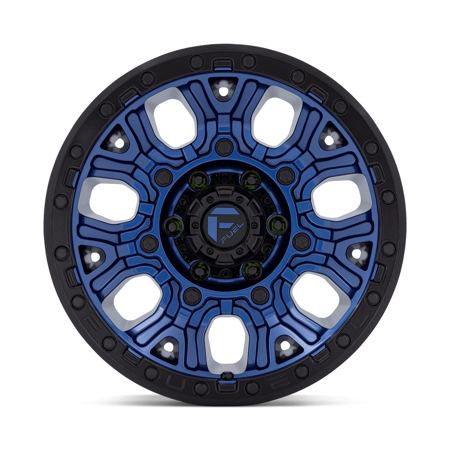 17x9 Fuel D827 Traction Dark Blue With Black Ring Wheel 6x5.5 (1mm)