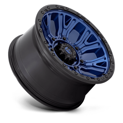 20x10 Fuel D827 Traction Dark Blue With Black Ring Wheel 6x135 (-18mm)