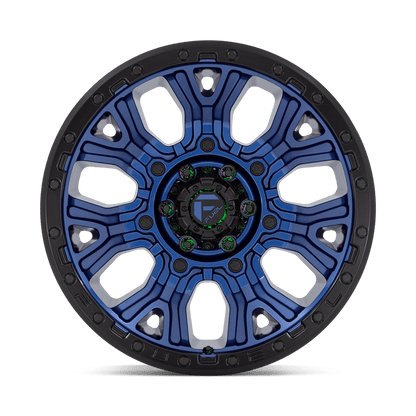 20x10 Fuel D827 Traction Dark Blue With Black Ring Wheel 6x135 (-18mm)