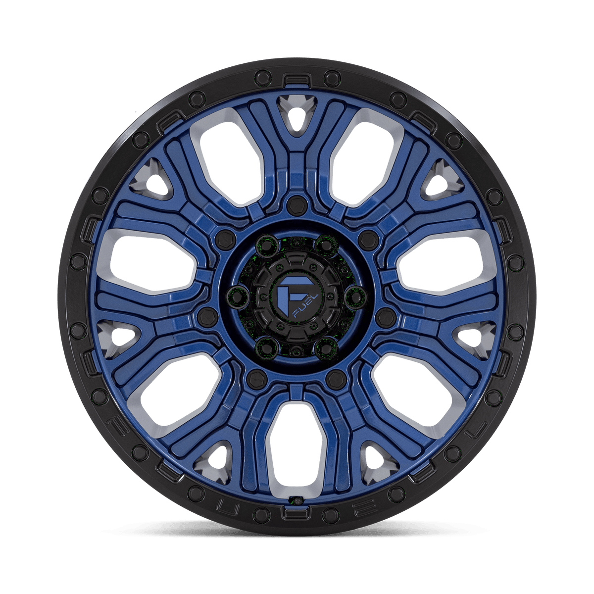 20x9 Fuel D827 Traction Dark Blue With Black Ring Wheel 6x5.5 (1mm)