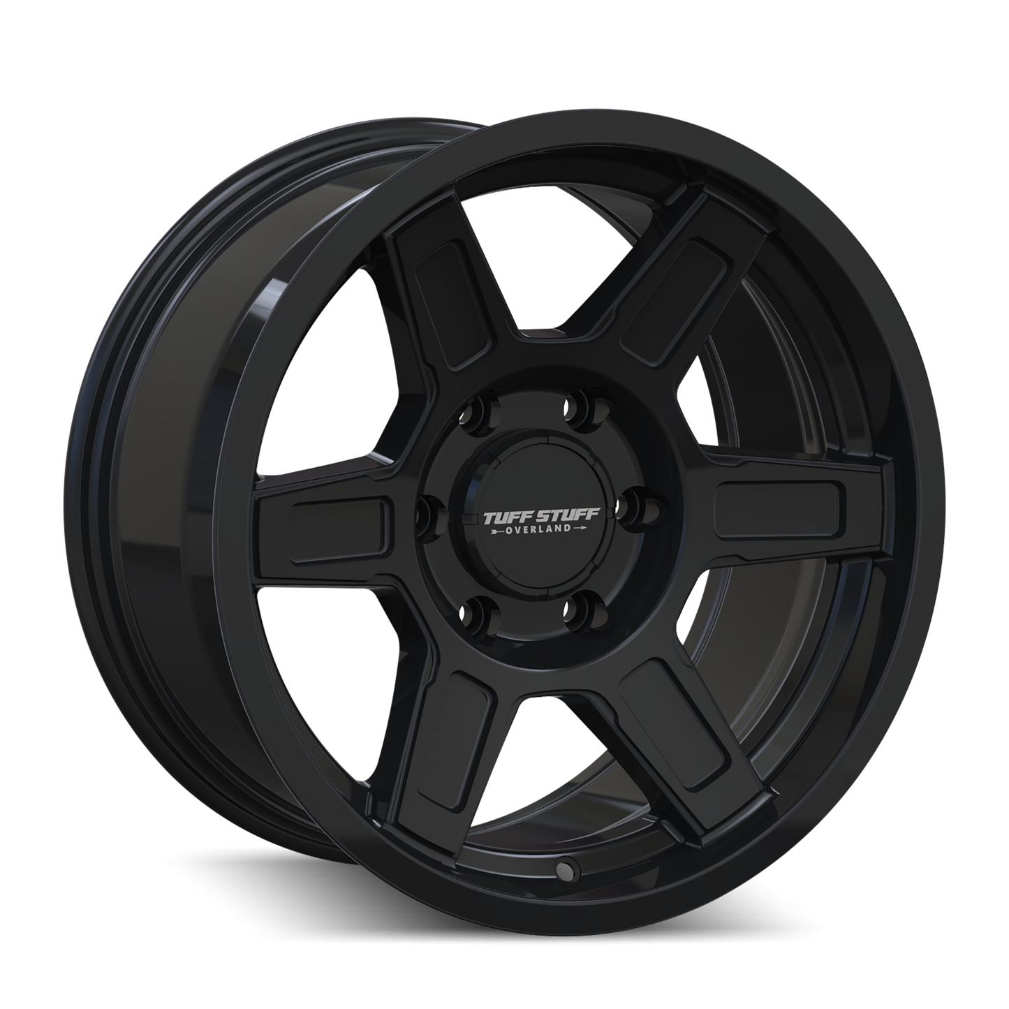 17x8.5 Tuff Stuff Overland TS01 Ascent Gloss Black Wheel 5x5 (0mm)