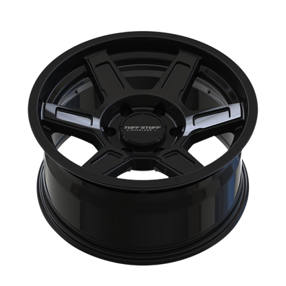 17x8.5 Tuff Stuff Overland TS01 Ascent Gloss Black Wheel 5x5 (0mm)