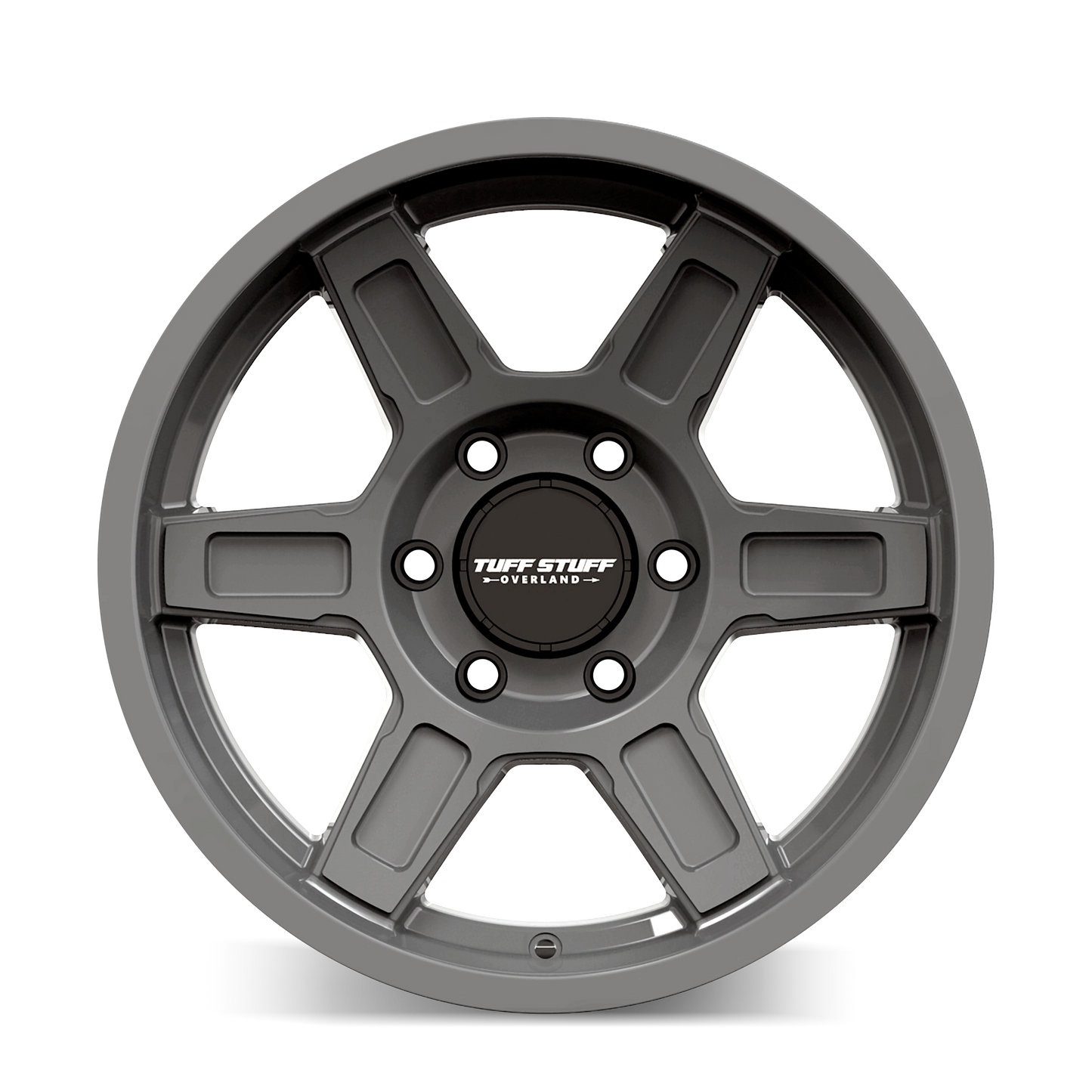 17x8.5 Tuff Stuff Overland TS01 Ascent Alpha Grey Wheel 6x5.5 (0mm)