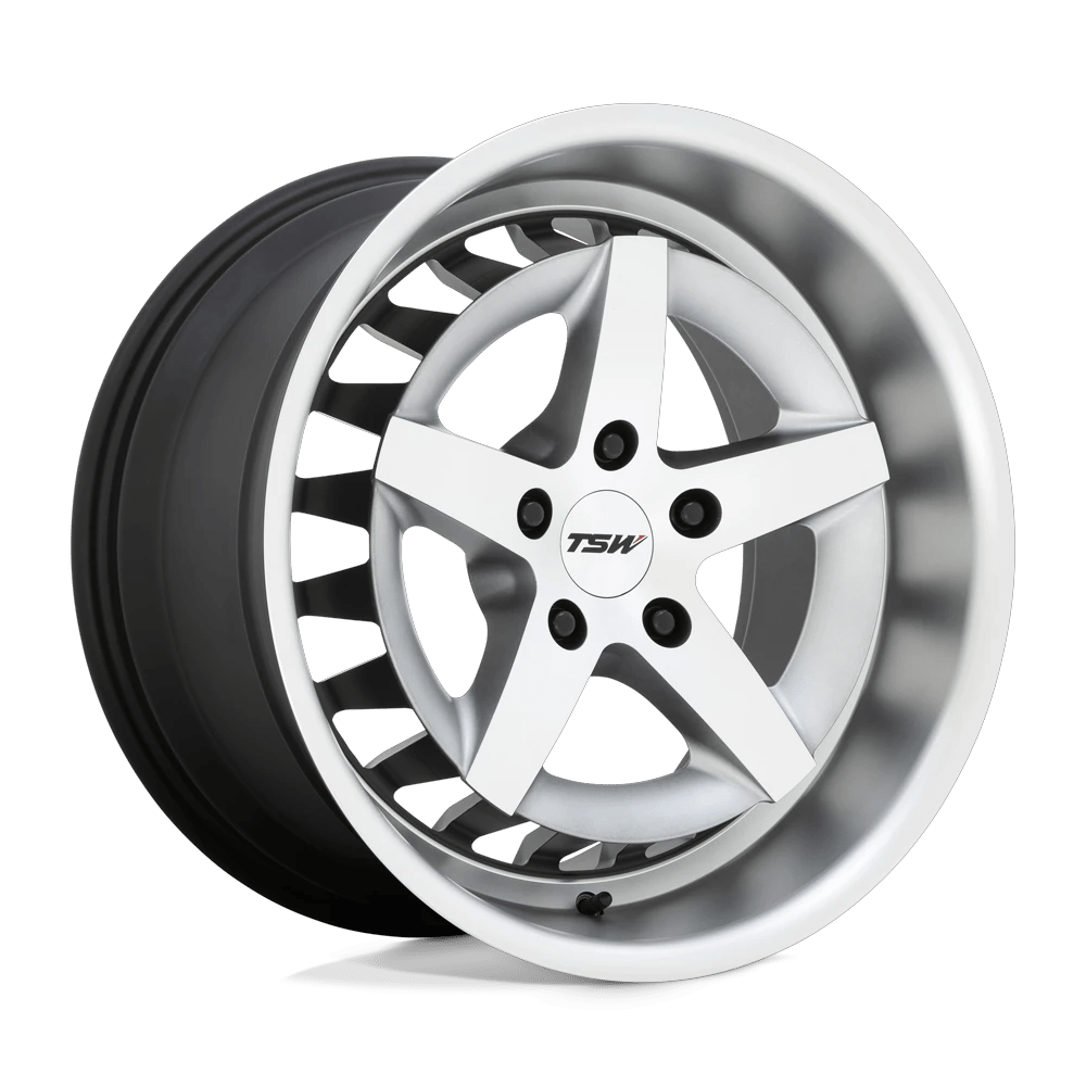 18x10 TSW Degner Matte Titanium With Machined Face Wheel 5x4.5 (25mm)