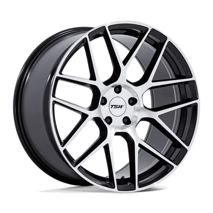 18x10.5 TSW TW002 Lasarthe Gloss Black Machined Wheel 5x120 (25mm)