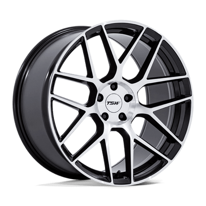 22x10.5 TSW TW002 Lasarthe Gloss Black Machined Wheel 5x115 (15mm)