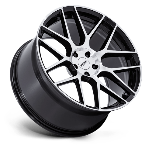 20x10.5 TSW TW002 Lasarthe Gloss Black Machined Wheel 5x112 (38mm)