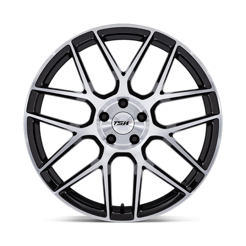 18x9.5 TSW TW002 Lasarthe Gloss Black Machined Wheel 5x4.5 (40mm)