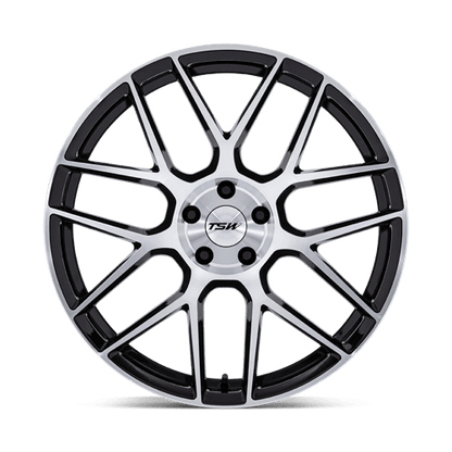 22x9 TSW TW002 Lasarthe Gloss Black Machined Wheel 5x115 (15mm)