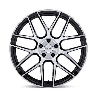 22x10.5 TSW TW002 Lasarthe Gloss Black Machined Wheel 5x120 (38mm)