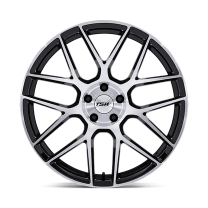 22x10.5 TSW TW002 Lasarthe Gloss Black Machined Wheel 5x112 (38mm)