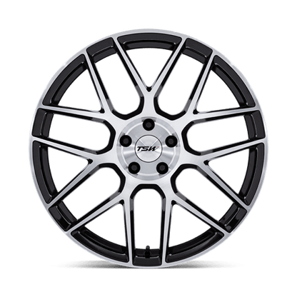 18x8.5 TSW TW002 Lasarthe Gloss Black Machined Wheel 5x100 (38mm)