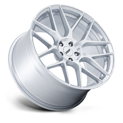 17x8 TSW TW002 Lasarthe Gloss Silver Machined Wheel 5x120 (35mm)