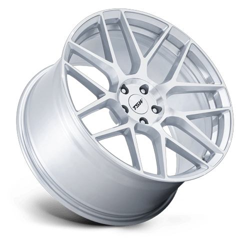 18x8.5 TSW TW002 Lasarthe Gloss Silver Machined Wheel 5x100 (38mm)