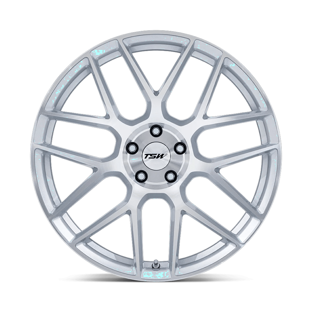 17x8 TSW TW002 Lasarthe Gloss Silver Machined Wheel 5x4.5 (40mm)