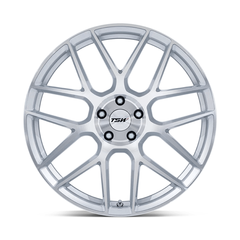 22x10.5 TSW TW002 Lasarthe Gloss Silver Machined Wheel 5x120 (38mm)