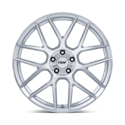 22x10.5 TSW TW002 Lasarthe Gloss Silver Machined Wheel 5x120 (38mm)