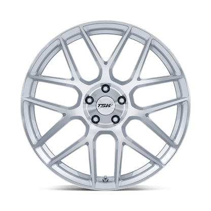 18x9 TSW TW002 Lasarthe Gloss Silver Machined Wheel 5x112 (45mm)