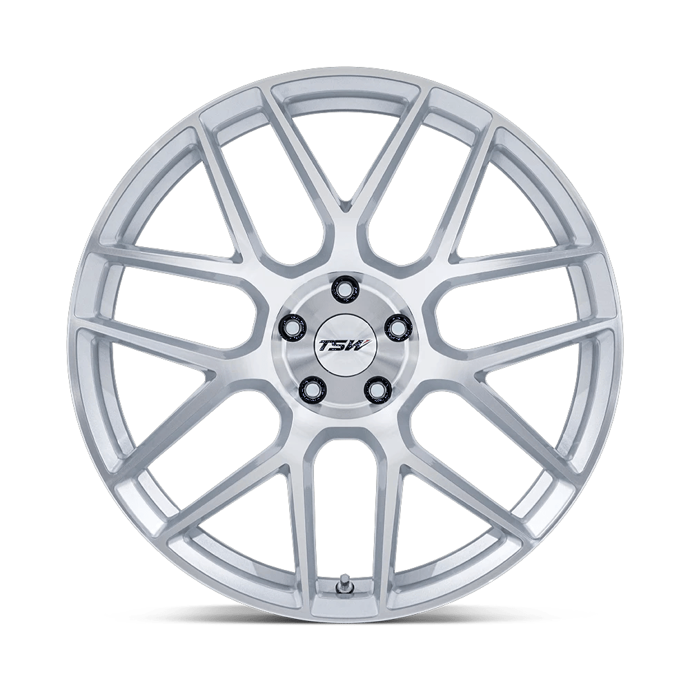 20x10.5 TSW TW002 Lasarthe Gloss Silver Machined Wheel 5x112 (30mm)