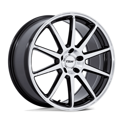 19x10.5 TSW TW004 Canard Gloss Black W/ Machined Face Wheel 5x4.5 (43mm)