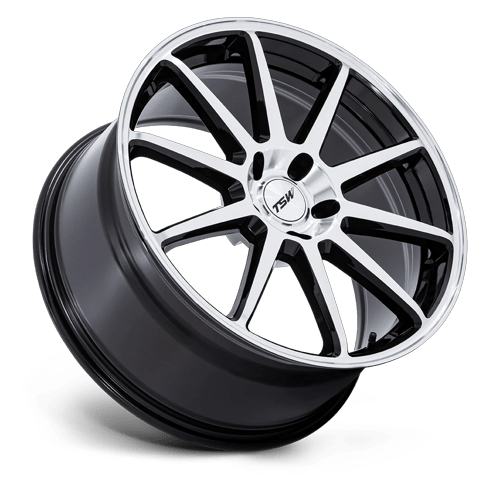 19x10.5 TSW TW004 Canard Gloss Black W/ Machined Face Wheel 5x4.5 (43mm)