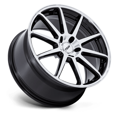 19x10.5 TSW TW004 Canard Gloss Black W/ Machined Face Wheel 5x4.5 (43mm)