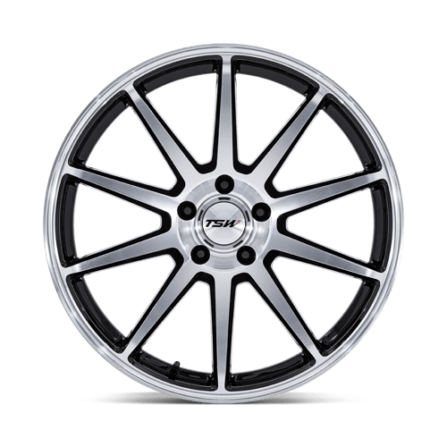 19x10.5 TSW TW004 Canard Gloss Black W/ Machined Face Wheel 5x4.5 (43mm)