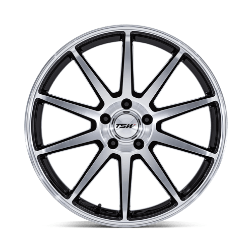 19x10.5 TSW TW004 Canard Gloss Black W/ Machined Face Wheel 5x4.5 (43mm)