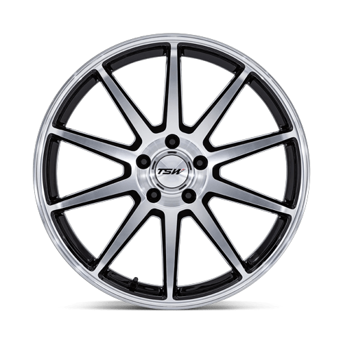 19x10.5 TSW TW004 Canard Gloss Black W/ Machined Face Wheel 5x4.5 (43mm)