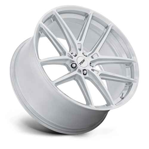 19x10.5 TSW TW006 Imola Gloss Silver Machined Wheel 5x4.5 (43mm)